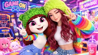 BiNi Mikha dress up challenge | My Talking angela 2 🌈🌼🌸 #binimikha #binimikhacosplay