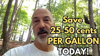 - Save up to 50 Cents a gallon for gas