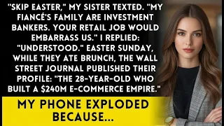 Sister Texted 'Don't Come To Easter Your Job Is Too Embarrassing Then The Wall Street Journal Called