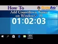 How to Add Countdown Timer on Windows 10 - GuruAid