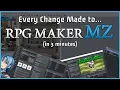 Every Change Made to RPG Maker MZ in 3 Minutes