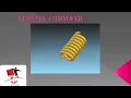 How to make spring in solid edge2021 with Helix command