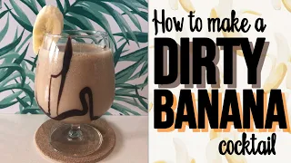 How to make a Dirty Banana cocktail using real bananas Fast easy delicious cocktail