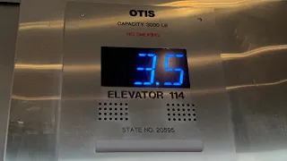 Half Floors OTIS Traction Elevator University of Michigan P2 Parking Garage Ann Arbor MI