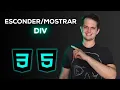 Esconder e mostrar div com e JavaScript