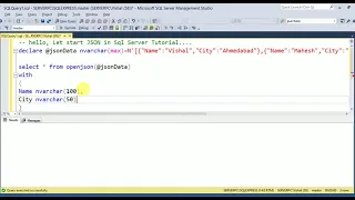 Sql Server JSON