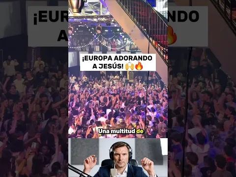 🇪🇺🔥 ¡Multitud adora a Jesucristo después de un concierto en Europa! 🙌 #Europa #Adoración #Cristianos