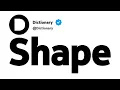 Shape Synonyms Similar Words