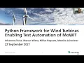 Python Framework for Wind Turbines Enabling Test Automation of MoWiT