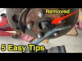 5 DIY tips to remove stuck axle shaft nut without impact tools