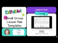 Editable Small Group Lesson Plan Templates for Reading Intervention