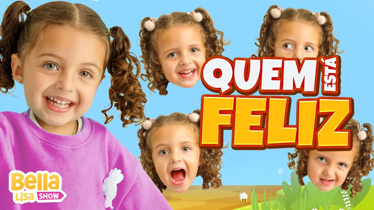 QUEM ESTÁ FELIZ BATE PALMA - MÚSICA INFANTIL DA GALINHA PINTADINHA POR BELLA LISA SHOW