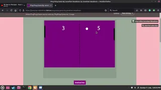 Ping Pong game I have made with HTML and JavaScript
