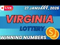 Virginia Day Lottery Results For - 27 Jan 2026