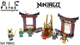 Lego Ninjago 70651 Throne Room Showdown - Lego Speed Build Review