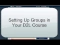 Creating D2L Groups D2L 10 3