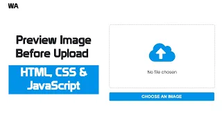Preview Image Before Upload in HTML CSS JavaScript