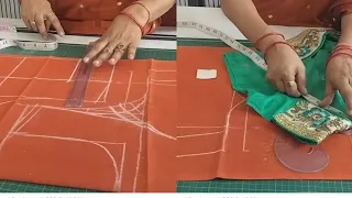 Princess Cut Blouse Cutting ✂️ Very Easy Method | Princess cut Blouse Back Open 