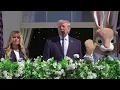 Trump talks about Iran while standing next to Easter Bunny at White House event AFP