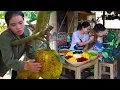 Download Lagu Harvested Jackfruit to Sell at the Market – Made Sweet Jackfruit Yogurt for My Loving Family