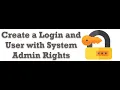Create SQL logins and check execution plan - Code Play