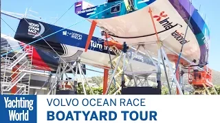 Volvo Ocean Race Boatyard tour with Dongfeng boat captain Graham Tourell