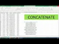 Concatenate - How to combine Concatenate Strings in Excel