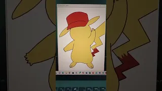 A code to draw Pikachu using the turtle programing in python