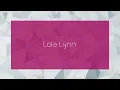 Lola Lynn - appearance