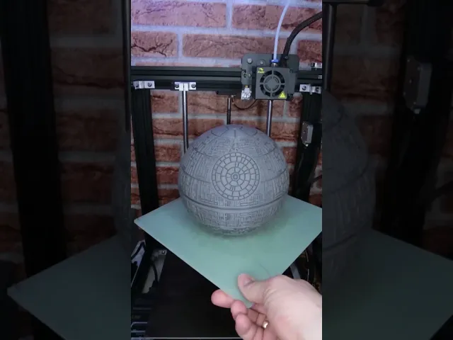 Star Wars Death Star – 3D Printed Lamp, Money Box, or Decoration (200 mm Sphere) video thumbnail