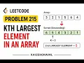 LeetCode 215 Kth Largest Element in an Array Python Live Coding No Commentary