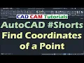 Lagu AutoCAD Find Coordinates of a Point #Shorts