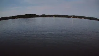 3-Hour Partly Cloudy Calm Sunset on Watts Bar Lake Real Time with Nature Sounds August 14 2026