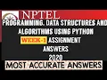 Programming Data Structures and Algorithms using Python WEEK-1 Answers 2020 NPTEL