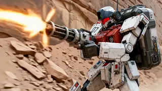 MOBILE SUIT TEAM ZERO-SEVEN | EP.5 T CANYON BATTLE  A MACHINE NOBODY HAS SEEN Gundam Style Robot