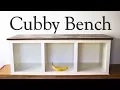 Cubby bench How to make a - mud porch or entry way bench