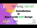 Basic PHP tutorial XAMPP tool installation and PHP script