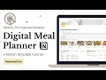 Easy Digital Meal Planning Free Notion Recipe Book Meal Planner Template Guide