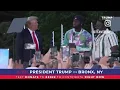 Sheff G and Sleepy Hallow at Trump rally in the Bronx Make America Great Again