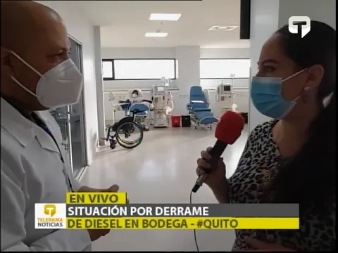 Situación por derrame de diesel en bodega - #Quito