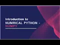Numpy Basics