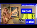 This Funny Frog Print Gets Every Guest LAUGHING Funny Frog Bathroom Wall Art