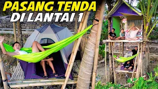 RUMAH POHON DITDIM DIBAWAH ADA TENDANYA😱😱 MAKIN LENGKAP DAN MAKIN MYAMAN..