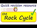 The Rock Cycle - a quick go to to help revision
