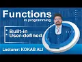 Functions in programming Built-in and User defined function C C GW BASIC