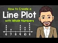 How to Make a Line Plot Whole Numbers Math with Mr J