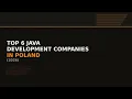 Top 6 Java Development Companies in Poland 2026 Ranked