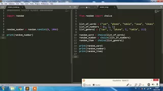 python random numbers random words