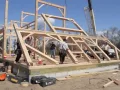 Amish Barn Raising at Crow Creek Farm Goshen NJ