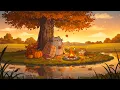 Download Lagu Pusheen’s Lakeside Autumn Vibes 🍂🔥 Chill Lofi Music for Peaceful Focus